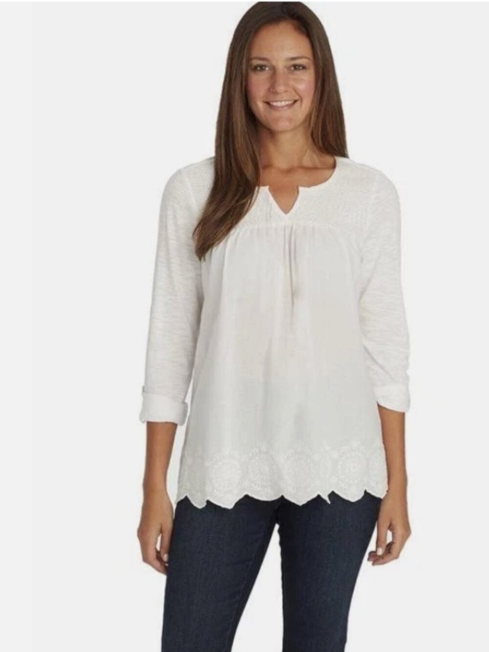 Gloria Vanderbilt Womens Woven Top